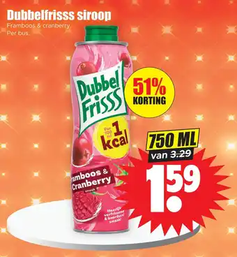 Dirk Dubbelfrisss siroop aanbieding