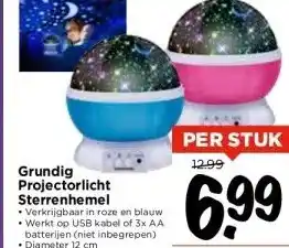 Vomar Voordeelmarkt Grundig projectorlicht sterrenhemel aanbieding