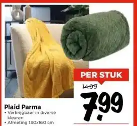 Vomar Voordeelmarkt Plaid parma aanbieding