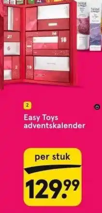 Etos Easy toys adventskalender aanbieding