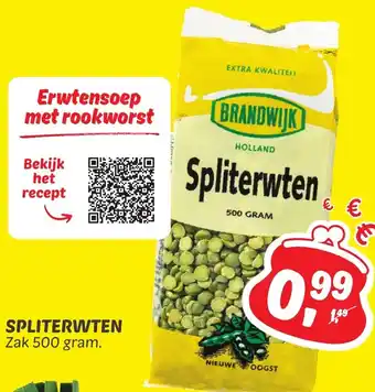 Dekamarkt SPLITERWTEN Zak 500 gram. aanbieding