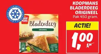 Dekamarkt KOOPMANS BLADERDEEG ORIGINEEL Pak 450 gram. aanbieding