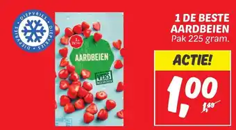 Dekamarkt 1 DE BESTE AARDBEIEN Pak 225 gram. aanbieding