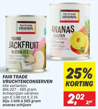 Dekamarkt FAIR TRADE VRUCHTENCONSERVEN aanbieding