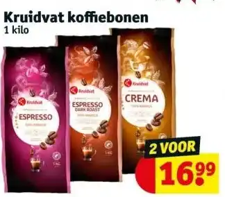 Kruidvat Kruidvat koffiebonen aanbieding