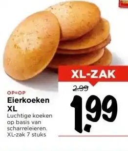 Vomar Voordeelmarkt Eierkoeken xl aanbieding