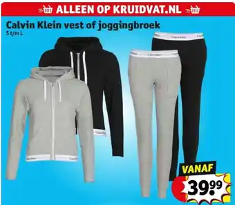 Kruidvat Calvin klein vest of joggingbroek aanbieding