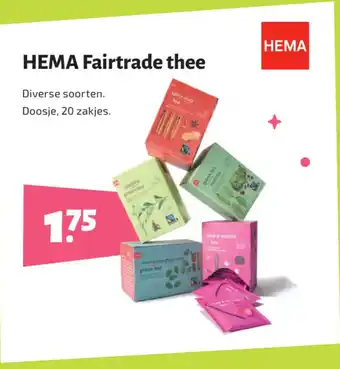 Max Havelaar HEMA Fairtrade thee aanbieding