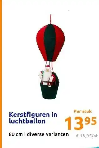 Action Kerstfiguren in luchtballon aanbieding