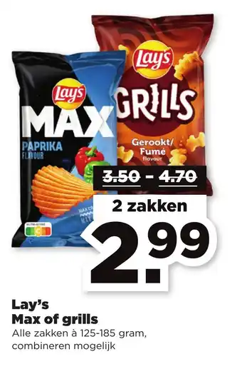 PLUS Lay's Max of grills aanbieding