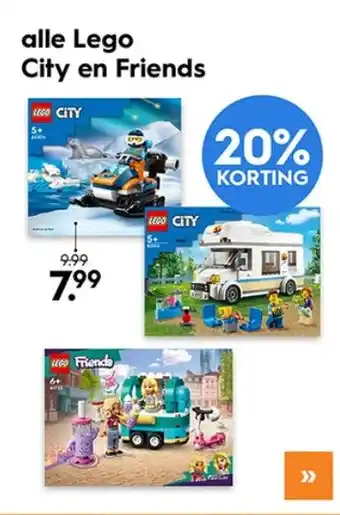 Blokker Alle lego city en friends aanbieding