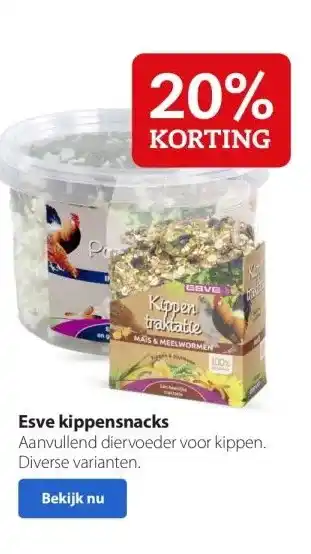 Boerenbond Esve kippensnacks aanbieding