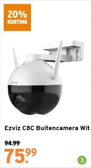 GAMMA Ezviz c8c buitencamera wit aanbieding