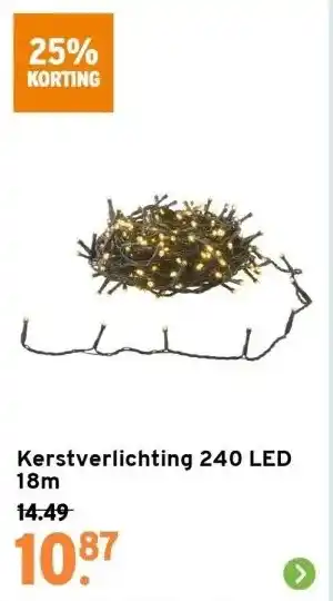 GAMMA Kerstverlichting 240 led 18m aanbieding