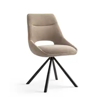 fonQ Furnihaus eetkamerstoelen set van 4 - tosca - taupe - stof aanbieding