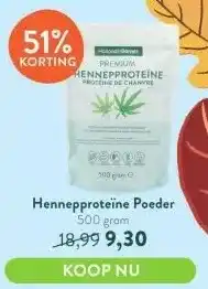 Holland & Barrett Hennepproteïne poeder aanbieding