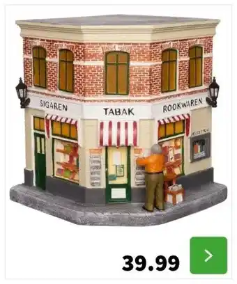 Intratuin Intratuin de brink kersthuisje sigarenwinkel 16,3 x 15,7 x 17,5 cm aanbieding