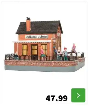 Intratuin Intratuin de brink kersthuisje julianaschool 23 x 20 x 17 cm aanbieding