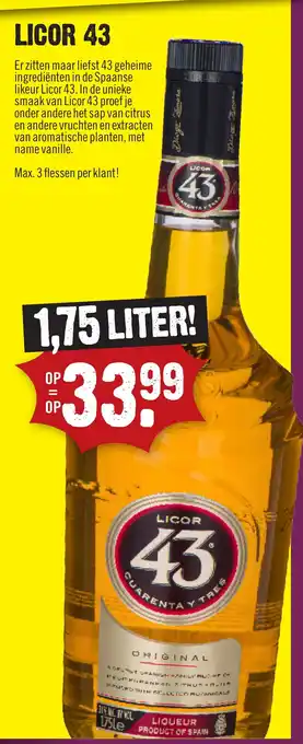 Dirck 3 LICOR 43 aanbieding