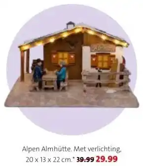 Intratuin Alpen almhütte. aanbieding