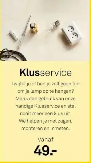 Karwei Klusservice aanbieding