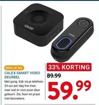 Kluswijs Calex smart video deurbel aanbieding