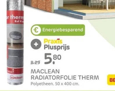 Maclean radiatorfolie therm aanbieding bij Praxis