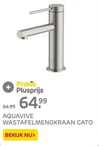 Praxis Aquavive wastafelmengkraan cato aanbieding