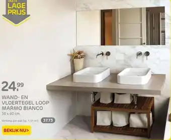 Praxis Wand- en vloertegel loop marmo bianco aanbieding
