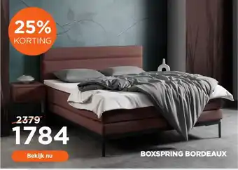 TotaalBED Boxspring bordeaux aanbieding