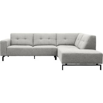 Trendhopper Hoekbank viborg nero lightgrey rechts aanbieding