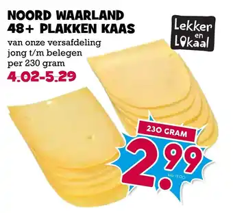 Boon`s Markt Noord waarland 48+ plakken kaas aanbieding