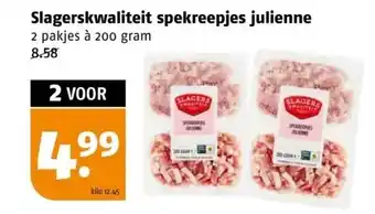 Poiesz Slagerskwaliteit spekreepjes julienne aanbieding