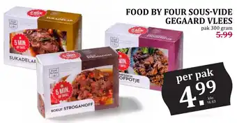 Boon`s Markt Food by four sous-vide gegaard vlees aanbieding