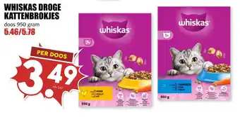 MCD Supermarkt Whiskas droge kattenbrokjes aanbieding