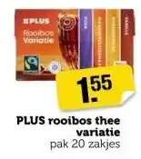 Coop Plus rooibos thee variatie aanbieding