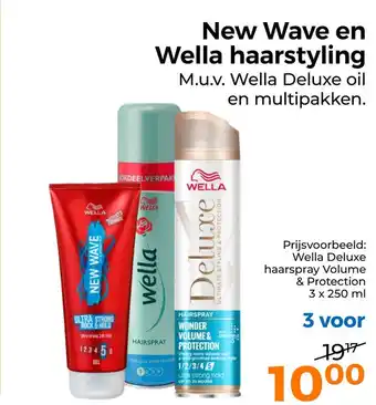 Trekpleister New wave en wella haarstyling aanbieding