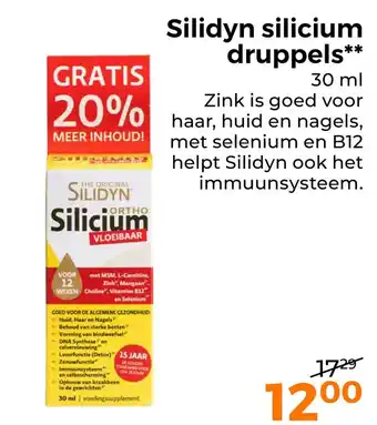 Trekpleister Silidyn silicium druppels aanbieding