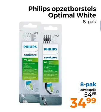 Trekpleister Philips opzetborstels optimal white aanbieding