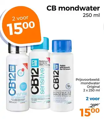 Trekpleister Cb mondwater 250 ml aanbieding