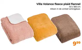 Trekpleister Villa volance fleece plaid flannel aanbieding