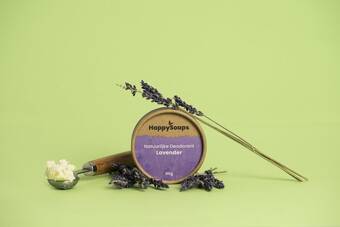 Bol.com Happysoaps natuurlijke deodorant - lavendel - verzachtend, kalmerend en verzorgend - 100% plasticvrij, vegan & natuurlijk - 5 aanbieding