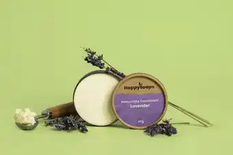Bol.com Happysoaps natuurlijke deodorant - lavendel - verzachtend, kalmerend en verzorgend - 100% plasticvrij, vegan & natuurlijk - 5 aanbieding