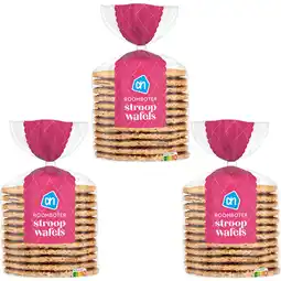 Albert Heijn Ah roomboter stroopwafels 3-pack aanbieding