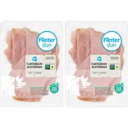 Albert Heijn Ah flinterdunne achterham 2-pack aanbieding