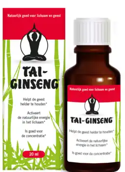 De Online Drogist Tai ginseng vloeibaar 20ml aanbieding