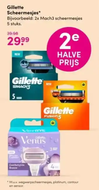 DA Gillette Scheermesjes 5 stuks aanbieding