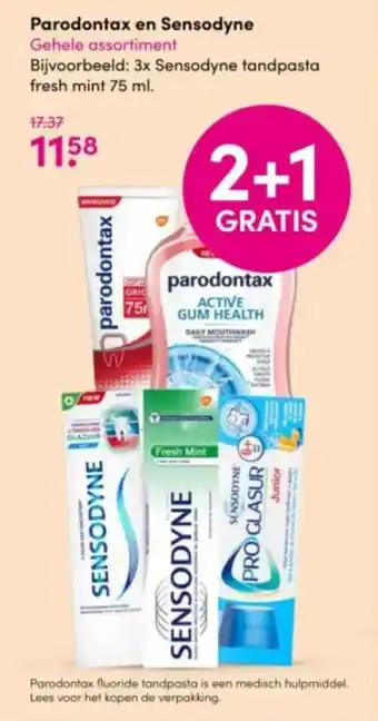 DA Parodontax en Sensodyne aanbieding
