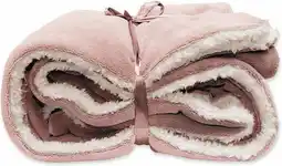 Intratuin Unique living plaid lars roze 150 x 200 cm aanbieding