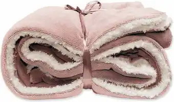 Intratuin Unique living plaid lars roze 150 x 200 cm aanbieding